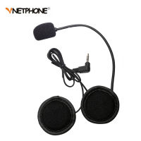 2PCS EJEAS V6 Pro Accessories Earphone Speaker Microphone Clip Vnetphone V4V6 Motorcycle Helmet Bluetooth Intercom 3.5MM Port