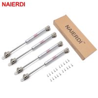 4PCS NAIERDI Cabinet Door Gas Spring Hinges 6-15KG Kitchen Cupboard Hydraulic Hinge Strut Lid Support Box Furniture Hardware Door Hardware Locks