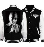 เสื้อสเวตเชิ้ตแจ็กเก็ต2-2Pac Tupac Shakur แร็ปเปอร์เท่ๆเสื้อโค้ทพิมพ์ลายเสื้อฮู้ดดี้กันหนาวเสื้อแจ็คเก็ตเบสบอลป๊อปเสื้อกันหนาวมีฮู๊ดผ้าคอตตอน