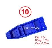 Thuyền Nhựa PE 2 Lớp, Dài 3.6m, Rộng 1.2m, Cao 0.36m VUI LÒNG ĐỌC MÔ TẢ ĐỂ