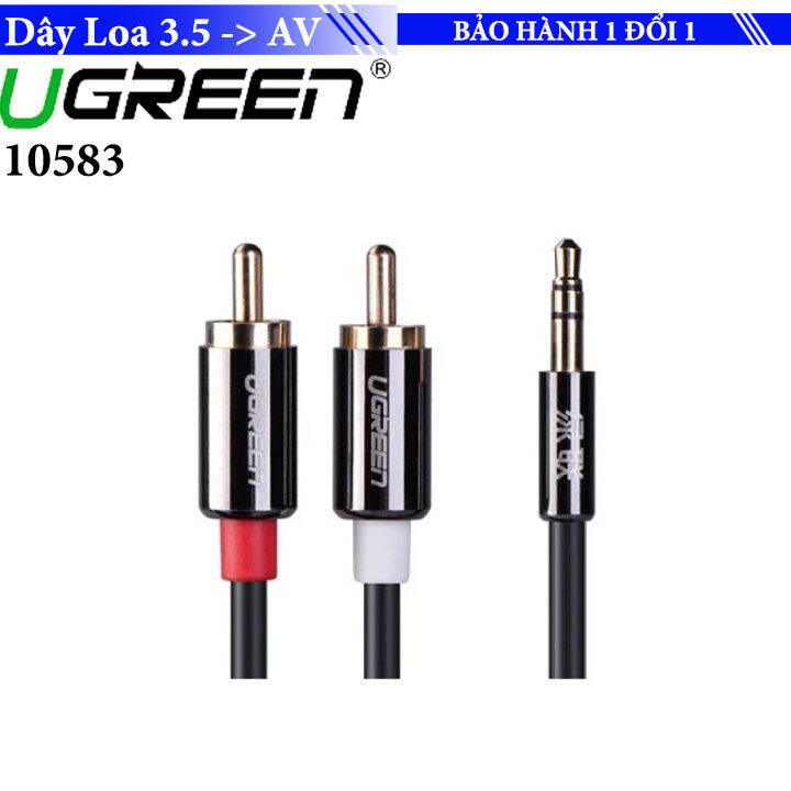 Cáp Audio 3.5mm to AV hoa sen (RCA) dài 1.5M Ugreen 10583 Lazada.vn