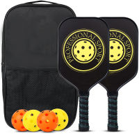 Pickleball Paddles USAPA Approved Set Rackets Honeycomb Core 4 Balls Portable Racquet Cover Carrying Bag Gift Kit Indoor Outdoor