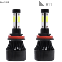 MARBIT 4ด้าน H8 H9 H11 2000W 300000LM ชุดไฟหน้า LED 6000K