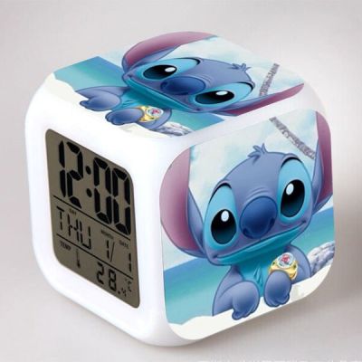 【Worth-Buy】 นาฬิกาของเล่นสำหรับเด็ก Lilo Stitch Led 7สีนาฬิกาปลุกดิจิตอลเปลี่ยนจาก Wekker Reveil Reloj Despertador