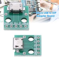 USB to DIP Adapter Board 10Pcs Micro USB Female Socket to DIP Adapter Board 5 Pin 2.54mm Pitch