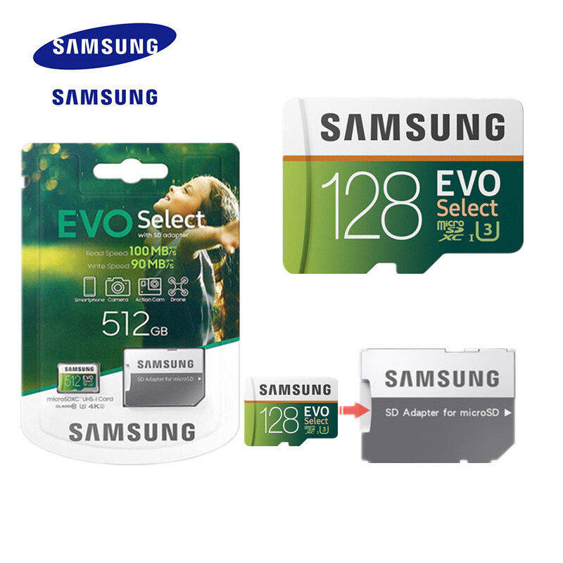 Original Samsung SD Card 128GB 256GB 512GB 1TB Memory Card Class10 TF Card TF Card Minisd Flash