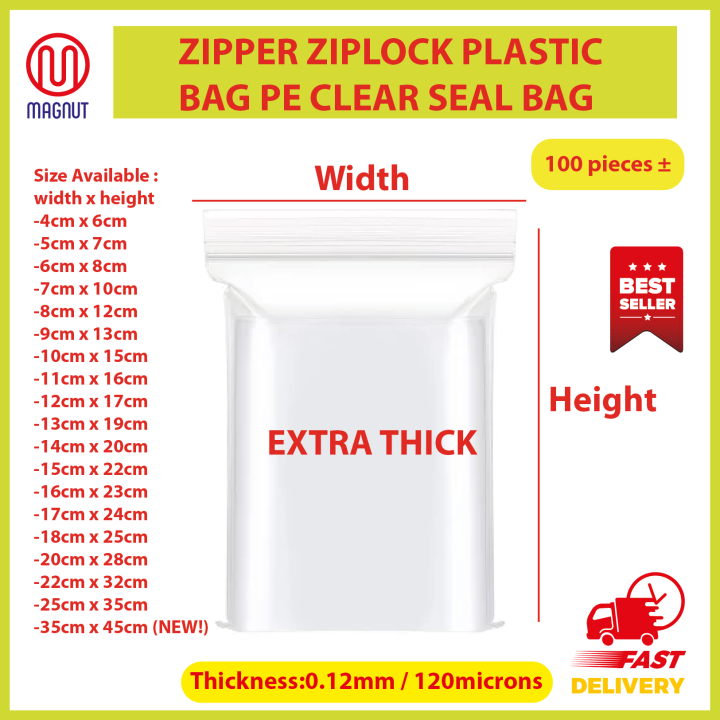 Amazon.com: 300 Poly Bag Clear Resealable Zipper Shipping Bags 3