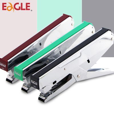 EAGLE Metal Handheld Stapler Large Stapler Labor-saving Binding Machine Tool Document/Book/File Manual Stapler Stationery 828L