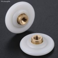 4 Pcs Door Shower Rollers Wheel for Furniture Bathroom Glass Sliding Door Roller Bearing Pulley Wheel Runner Door Hardware 28mm