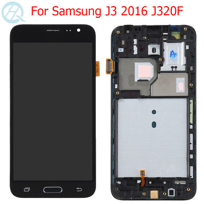 Original AMOLED LCD For Samsung Galaxy J3 2016 Display With Frame 5.0" SM-J320F J320 J320A J320P J320M J320Y J320FN LCD Screen