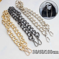 30/60/100CM Metal Chain Strap for Bags DIY Handles Crossbody Accessories for Handbag Detachable Replacement Purse Chain Strap