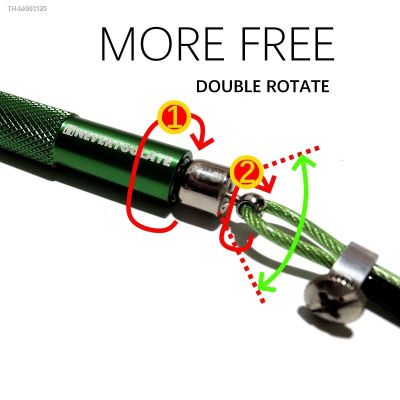 ✽✎ Double rotate more free 2.5mm steel cord jump rope double bearing metal handle speed jump skipping rope multi color