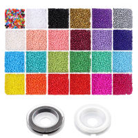 Pure Rice Bead Round Semi-Precious Stone Bead Craft Kit Set, Earring Jewelry Making Kit, Glass Seed Letter Bead DIY Art Crafts