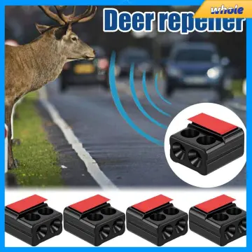 2PCS Ultrasonic Whistles Safety Sound Alarm Black Car Deer Animal Alert  Warning