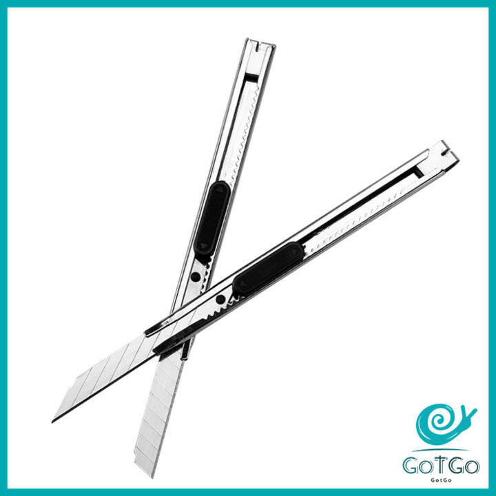 gotgo-คัตเตอร์ยูทิลิตี้-สแตนเลส-ขนาดเล็ก-mini-utility-knife-มีสินค้าพร้อมส่ง