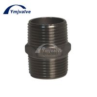 YMJVALVE BSP Male Thread 304 Stainless Steel Hex Nipple Union Pipe Fitting Connector Coupler Adapter 1/8 quot; 1/2 quot; 1 quot; 3/8 quot; 11/2 quot; 3/4