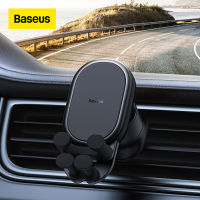 Baseus Car Phone Holder Gravity Auto Restorable in Car Air Vent Silicone Stand For iPhone 14 Xiaomi Samsung Car Mobile