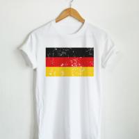 เสื้อแฟชั่น เสื้อยืดลาย ธงชาติเยอรมัน Germany Flag เสื้อยืดสกรีน แขนสั้น คอกลม