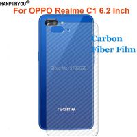 สำหรับ OPPO Realme C1 6.2 "ทนทาน3D ป้องกันลายนิ้วมือบางพิเศษคาร์บอนไฟเบอร์ฟิล์มด้านหลังปกป้องหน้าจอด้านหลัง (ไม่ใช่กระจกเทมเปอร์) ปกป้องหน้าจอ S