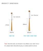 โมเดิร์น conacal LED cob จี้อลูมิเนียมและโลหะ Home 7W 12W แขวนโคมไฟรับประทานอาหารห้องนั่งเล่นบาร์ Cafe droplight fi. เดกซ์เจอร์หรี่แสงได้