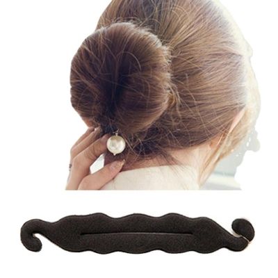 2pcs Hair Styling Twist Styling Bun Hairpins Hairdisk Meatball Head Rubber Clip Hair Accessories For Women Hair Braiding Tool