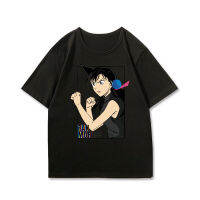 Detective Conan อะนิเมะเสื้อยืดฤดูร้อนแขนสั้นชาย Mourisu Ruburan and Kazuha Toyama อะนิเมะพิมพ์เสื้อผ้า