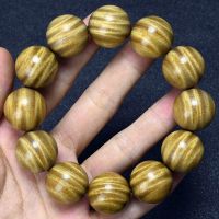 Authentic green sandalwood Buddha beads 20 water wave bracelets natural Argentine jade fragrance bracelet for men and women