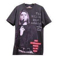 เสื้อkrur cobain สไตล์วินเทจ สกรีนทั้งตัว ผ้านอก เสื้อOVP เสื้อโอเวอร์ไซส์ เสื้อวงดนตรีต่างประเทศ เสื้อวงร๊อค