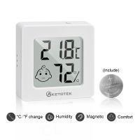 ❧ Mini Digital fridge Thermometer Electronic Hygrometer Indoor Room Weather Station Temperature Humidity Meter With Battery