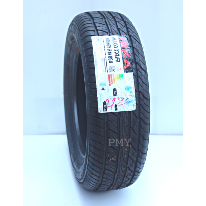 185-65r14-86h-ยี่ห้อ-nika-รุ่น-avatar-ทนทาน-ราคาต่อ1ส-หนึบนุ่มเงียบ-ปลอดภัยทุกสภาพถนน-ยางคนไทยส่งออกทั่วโลก