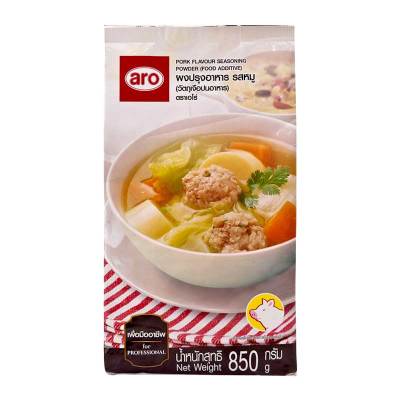 สินค้ามาใหม่! เอโร่ ผงปรุงอาหาร รสหมู 850 กรัม aro Pork Flavour Seasoning Powder 850g ล็อตใหม่มาล่าสุด สินค้าสด มีเก็บเงินปลายทาง