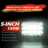 ไฟหน้ารถออฟโรด LED 150W 4X6,ไฟต่ำ/สูงสำหรับรถบรรทุก Wrangler