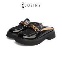 ◙♕▤ JOSINY สำหรับผู้หญิง รองเท้าสลิปออนสำหรับคนขี้เกียจ โค้งมนมน รองเท้าส้นแบน อ๊อกฟอร์ด