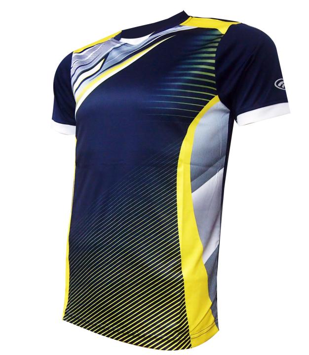 AMBROS Men's Poly Paper Transfer Jersey - Navy/Yellow | Lazada