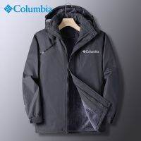 Columbia เสื้อบุกฤดูหนาวสำหรับผู้ชาย,เสื้อลำลองให้ความอบอุ่นกันลมกันน้ำเสื้อเชิ้ตทางวัฒนธรรม