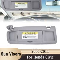 กระบังแสงหน้าภายในพร้อมกระจกแต่งหน้าสำหรับ Honda Civic 2006-2011คูเป้ซีดานด้านคนขับฝั่งซ้ายบังแดด83280SNAA01ZA