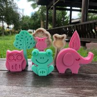 【CC】❧۞☫  Frog Elephant Silicone Candle Mold for Desktop Decoration Gypsum Chocolate Resin Aromatherapy