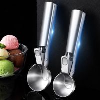 ⭐️⭐️⭐️⭐️⭐️ [Fast delivery] Ice cream scoop stainless steel spoon commercial ice cream scoop scooper household watermelon scoop Western food scoop ice cream artifact