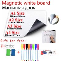 Magnetic Whiteboard Kids Dry Erase White Board Fridge Sticker Bulletin Board Planner Marker Eraser