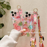 ใหม่ เคส Phone Case for iPhone 15 14 13 12 11 Pro Max Plus Ins เคสโทรศัพท์ แฟชั่นสดใสป้องกันการตกเคสนิ่มพร้อมสายรัดข้อมือและสายคล้อง Cover 2023