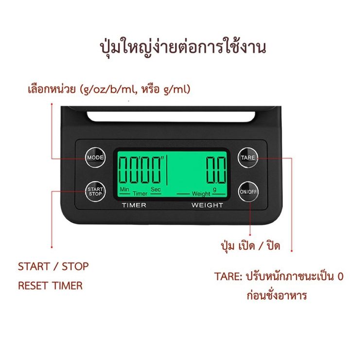 ส่งจากไทย-ตาชั่งดิจิตอล-ตาชั่งอาหารดิจิตอล-เครื่องชั่งดิจิตอล-เครื่องชั่งสาร-ตาชั่งทอง-ตาชั่งกาแฟ-เครื่องชั่งโลหะมีค่า-coffee-scale