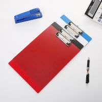 【hot】 10PCS Office File Folder Colorful Paper Folders Plastic Data Storage Board Metal Clamp