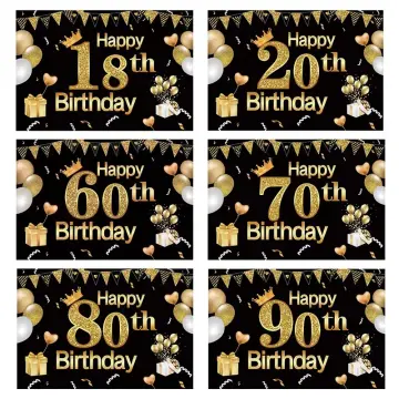 18th Birthday Banner Backdrop Party Supplies Sign Decorations For