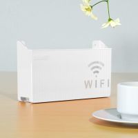 ♟☁○ Wireless Wifi Router Shelf Storage Box Wall Hanging ABS Plastic Organizer Box Cable Power Bracket Organizer Box Home Decor