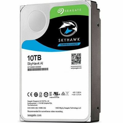 【YF】 For Seagate SkyHawk AI 10TB HDD Hard Drive 7200RPM 256MB Cache SATA ST10000VE0008