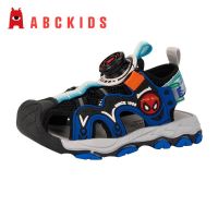 【Ready】? Abids2023 summer new childrens sandals small and medium childrens Baotou sandals boy non-slip soft-soled beach shoes