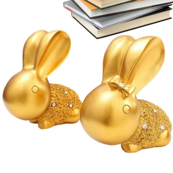 bunny-figurine-diamond-zodiac-rabbit-golden-resin-small-animal-statues-home-decoration-statue-for-living-room-bedroom-study-desktop-couple-ornaments-qualified
