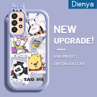 Dienya เคสปลอกสำหรับ Samsung A33 5G A32 A34 5G A54 5G A73 5G รูปการ์ตูนเมาส์เคสนิ่มสีสันสดใสแบบนิ่มสุดน่ารักกันกระแทกแบบใสเคสมือถือเคสกล้องสร้างสรรค์ฝาครอบป้องกัน