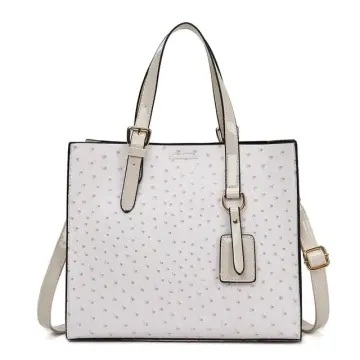 White leather handbags on on sale sale