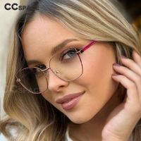 49081 Anti blue Light Cat Eye Metal Glasses Frames Men Women Optical Fashion Computer Glasses